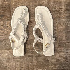 white schutz sandals